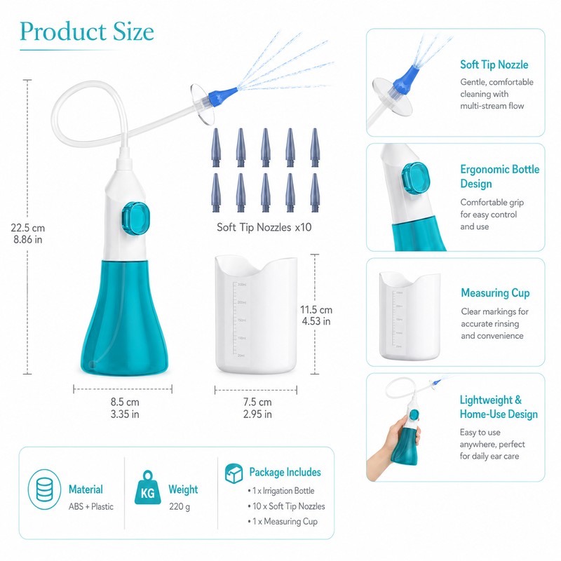 Ear Wax Removal Irrigation Kit for Home Care – Manual