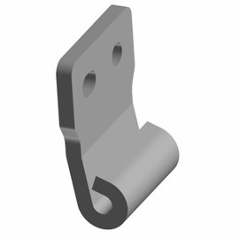 Polaris Ranger Hinge Bracket, Door, Lower, Matte Black, Genuine OEM Part 5265231-458, Qty 1