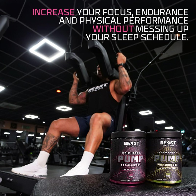 Beast Pharm | Pump Stim Free Pre Workout Powder |