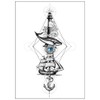 2 Sheets Temporary Ship Anchor Tattoo Lighthouse Tattoo Whale Tattoo