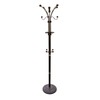 Ore International Metal/Wood Coat Rack, 73", Espresso
