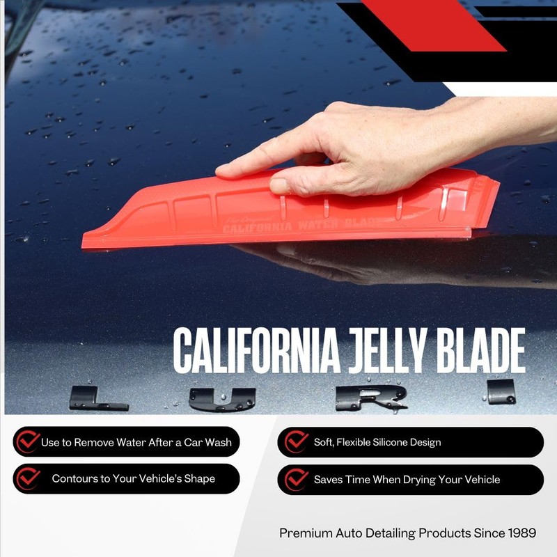 California Car Duster Jelly Blade Flexible Silicone Auto Drying Tool