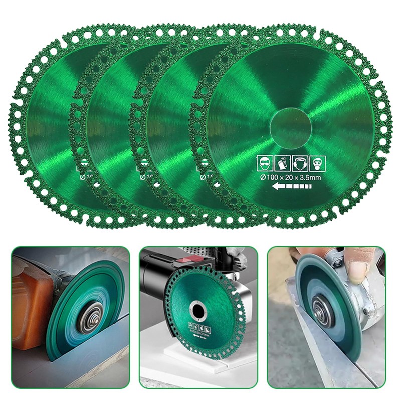 Neyared 4PCS 100mm Angle Grinder Wood Cutting Discs, Metal Glass