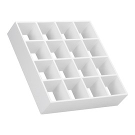 1:12 Dollhouse 16 Grid Display Shelf Miniature Wooden Storage Rack Furniture AccessoriesWhite