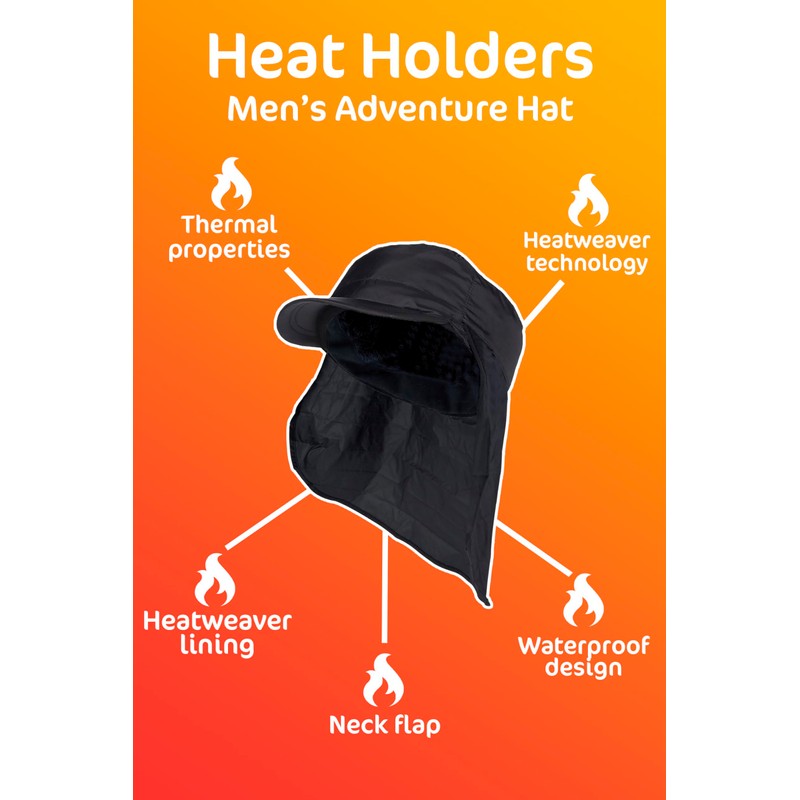 HEAT HOLDERS - Mens Waterproof Winter Warm Fleece Lined Thermal