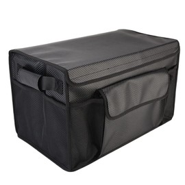 organizador para asiento trasero Organizador De Maletero De Coche Plegable, Con Tapa, Caja De Almacenamiento Plegable, Organizador De Transporte En...