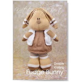 Knitting Pattern Booklet - Fudge The Bunny from Knitting by Post. The Ultimate Knitters Easter Gift. A5 Booklet. Create Your Very Own Large Rabbit Soft Toy - UK Knitting Terms