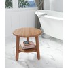 18" Bjon-Dot Solid Top Teak Shower Bench