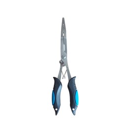 9 inches Fishing Pliers Stainless Steel Fish Hook Remover, Fishing Accessories Sea Fishing Multi Tools for Men Dad Gift Blue