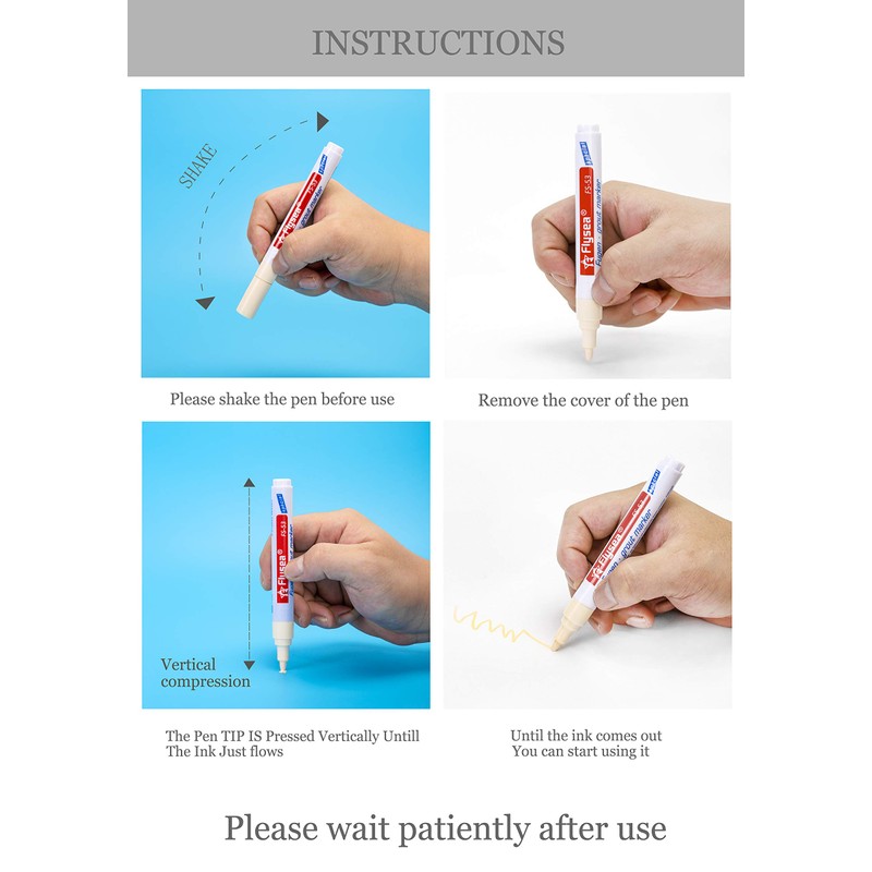 YZZQ 5 Pieces Grout Tile Pen Repair Pen,Renew Tile Lines,