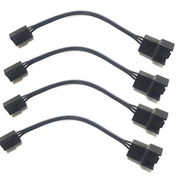 coolerguys 4Pin PWM to 3Pin Standard Fan Adapter Cable (4 Pack)