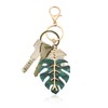 Leaf Keychain Acrylic Keychains Metal Keychain Leaf Shape Metal Keychain