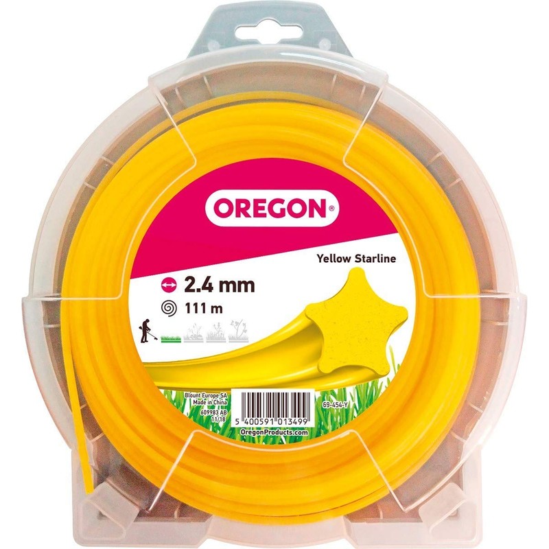Oregon 69-452-Y Yellow Star Strimmer Line/Wire for Grass Trimmers and