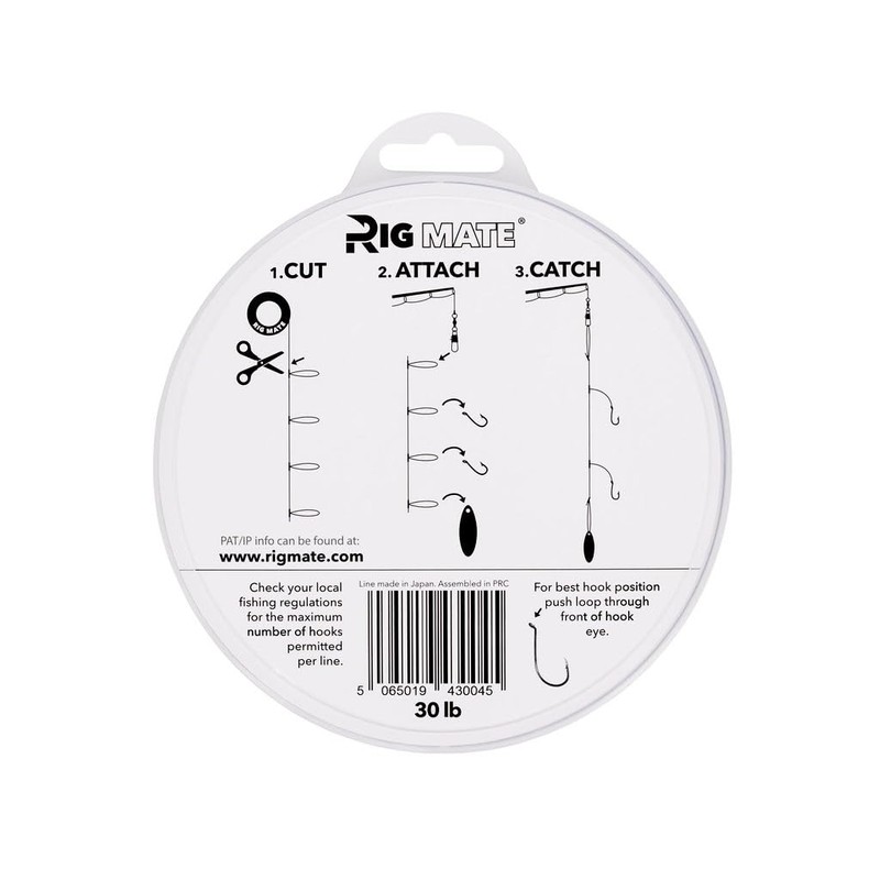 30 lb Pre-Tied Dropper Loop Rigs. Fishing Line Spool. Loops
