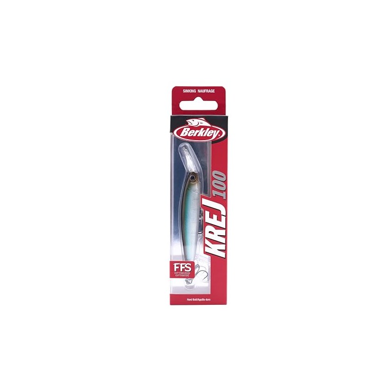 Berkley Krej Fishing Lure, Stealth Minnow, 100, 3.9 in, Designed