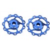 Set of 2, 11T Derailleur Pulley, Bulk Item (Blue)
