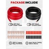 1/0 AWG 40FT Copper Clad Aluminum Battery Cable Kit (20FT