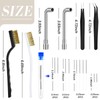 Zhehao 16 Pieces 3D Printer Nozzle Wrench Cleaning Kit,10 Nozzle