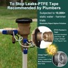 【UPC® Certified】1" Brass Pressure Vacuum Breaker, Max 400PSI Sprinkler Backflow