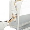 Clear Shoulder Bag PVC Zippered Waterproof Stadium Approved Purse for
