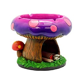 Fantasy Gifts 2996 Mega Mushroom Ashtray with Lighter Stash Spot 4 1/2 Inches Tall
