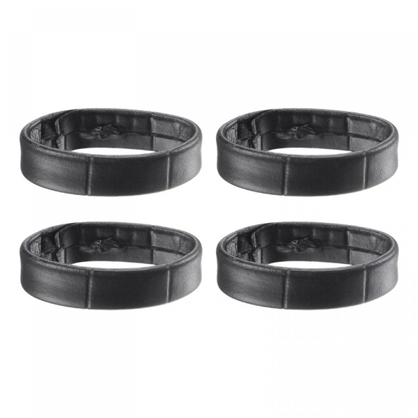 sourcing map 4 Pcs PU Leather Loops Replacement Retaining Ring