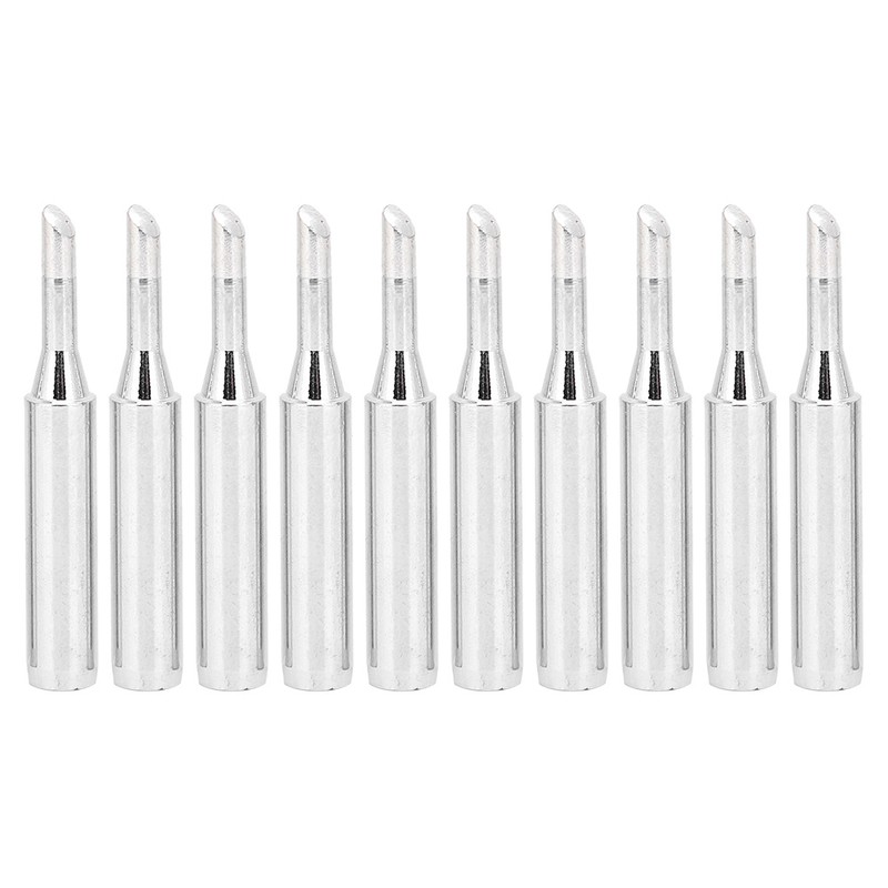 10Pcs Solder Iron Tip Brass Internal Heating Lead Free Soldering