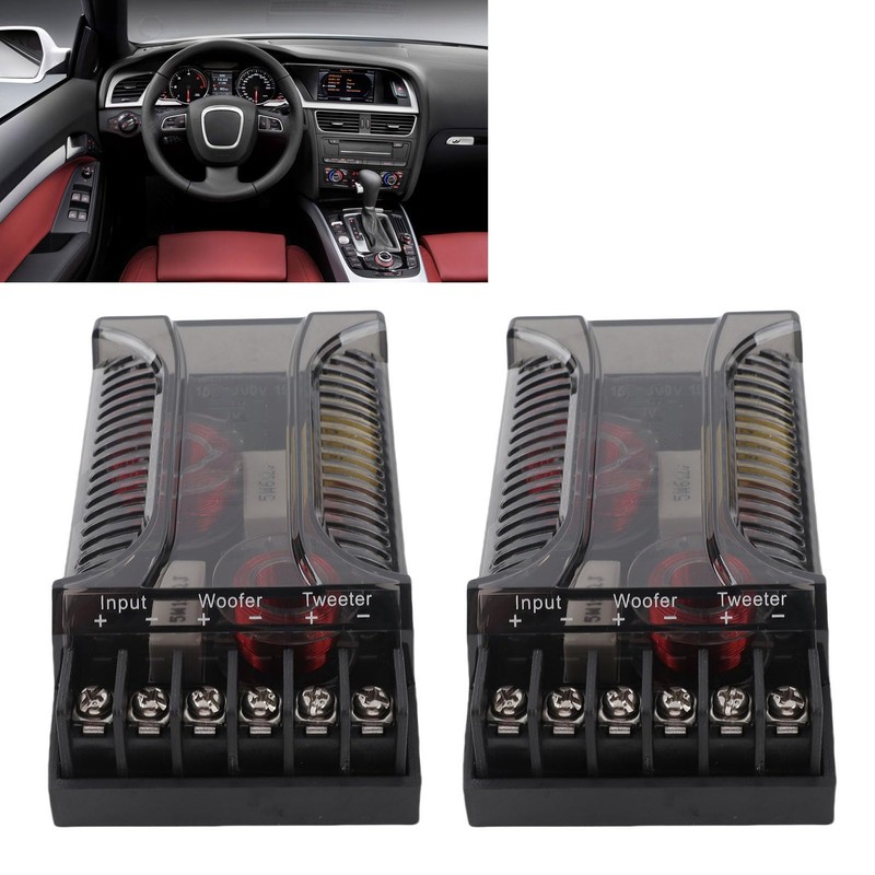 2 Pieces 2 Way Car Audio Crossover, Engine Audio Two