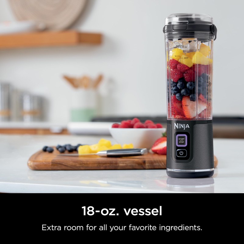 Ninja Blast Portable Blender, Cordless, 18oz. Vessel, Personal Blender For-Shakes
