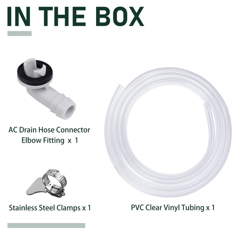 Flehomo Air Conditioner Drain Kit, 6 Feet PVC Clear Vinyl