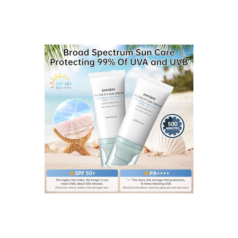 Protector Solar Centella Spf 50+ Pa++++, 50 Ml. Protector Solar
