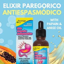 Arymar Elixir Paregorico Antiespasmodico - Digestive Support Supplement - 1 oz (3)