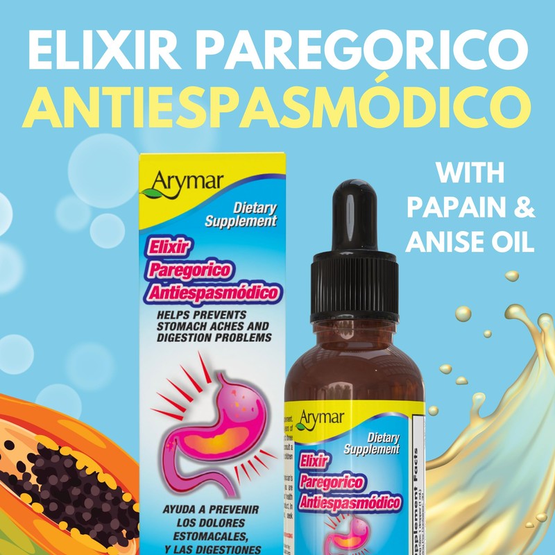 Arymar Elixir Paregorico Antiespasmodico - Digestive Support Supplement - 1