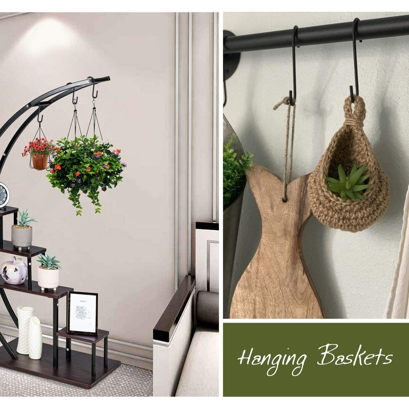 ilauke 32 Pack Heavy Duty S Hooks Black S Shaped