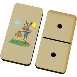 Azeeda 'Easter Bunny With Eggs' Domino Set & Box (DM00048097)