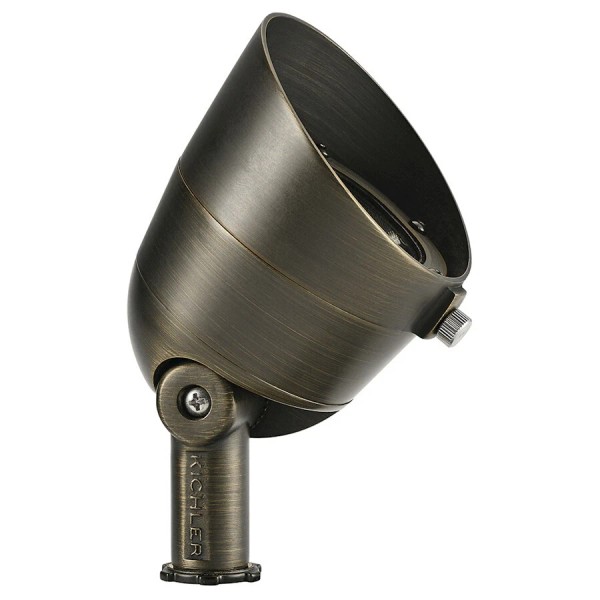 Kichler Landscape 2700K LED 200L 60° Wide Flood, Centennial Brass
