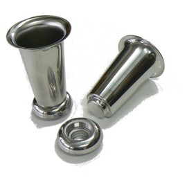 Stainless Steel Flower Tube for Grave Petals Screw Down (Small)