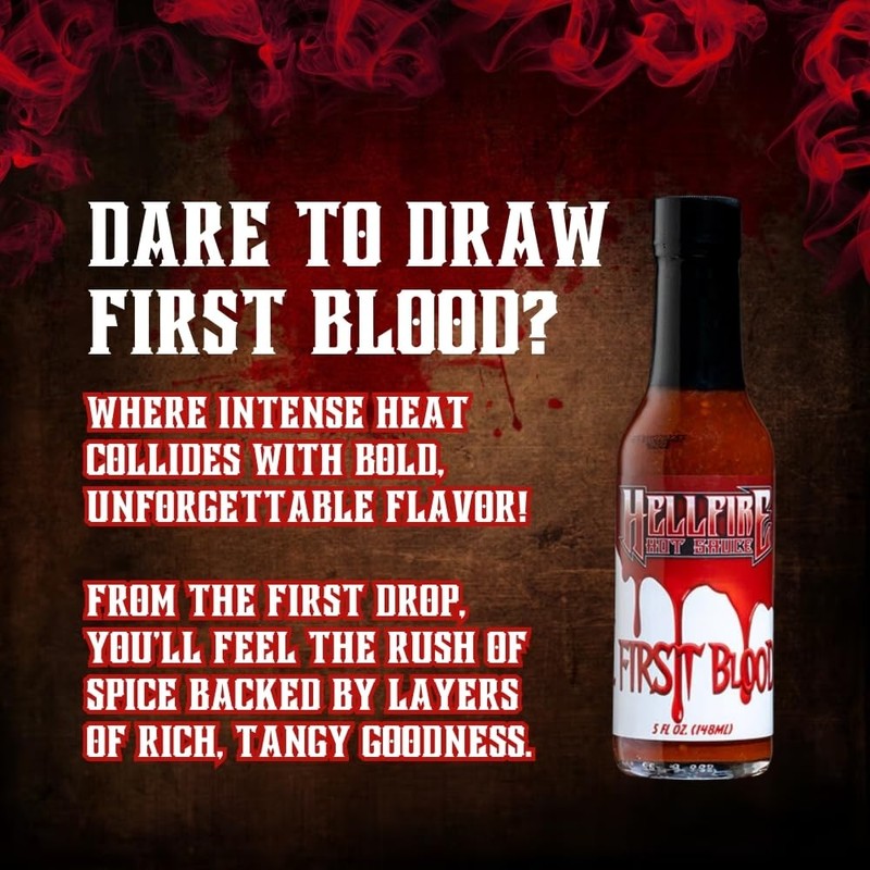Hellfire Hot Sauce First Blood - Natural Gourmet Hot Sauce