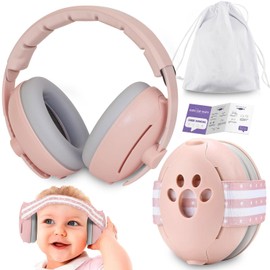 Baby Ear Protection 0-4 Years, Hearing Protection Baby from 0 Months, 2-in-1 Baby Headphones Noise Protection 24 dB, Hearing Protection for Children, Hearing Protection for Babies on the Plane and