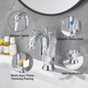 GGStudy Chrome Bathroom Faucet Swan Shape Single Handle One Hole