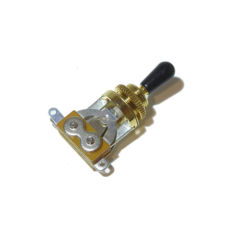 Electric guitar toggle switch 3 way in gold (rhythm treble)