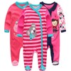 Kiddiezoom Baby Boys Girls Sleepsuit 3 Pack - Design5