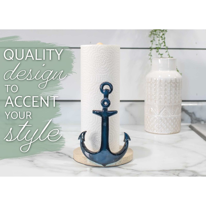 Elanze Designs Nautical Anchor 12 inch Resin and Wood Paper
