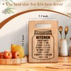 uinwk Cutting Board, Kitchen Cheat Sheet Cutting Board, Bamboo Cutting