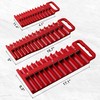 Reniteco Magnetic Socket Organizer Set, 3 Pcs Red Portable Heavy