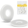 Caianwin 25Pcs M10 Washers White Nylon Flat Washers DIN9021 Plastic