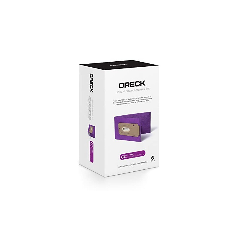 Oreck Vacuum Cleaner Bags for Upright Vacs, Pack of 6,