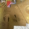 Pokémon Gold Foil Fan Art Cards Lot Of 10 Total