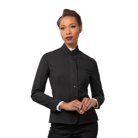 Chef Works Women's Apex Banquet Coat, Black Black, Small
