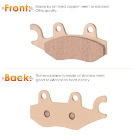 Front & Rear Sintered Brake Pads Set for Yamaha YFZ 450 2006-2011, and 2017, YFZ 450R 2009-2022, 3 sets Front and Rear Brake Pads